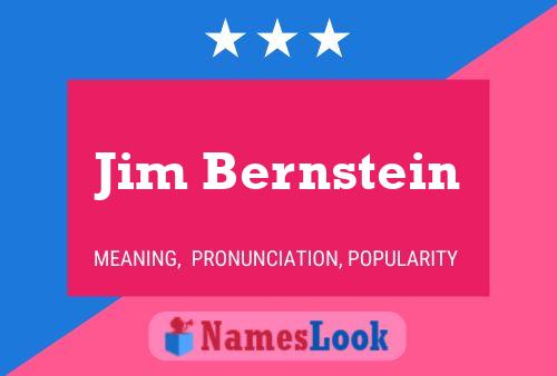 ملصق اسم Jim Bernstein