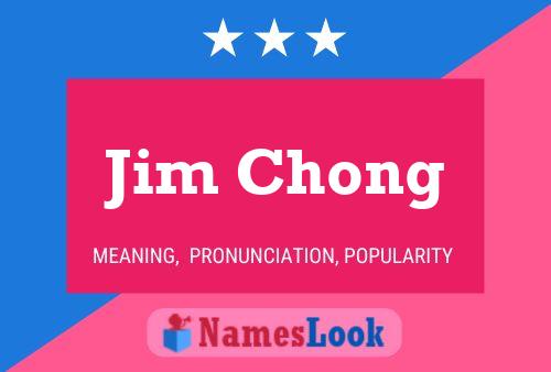 ملصق اسم Jim Chong