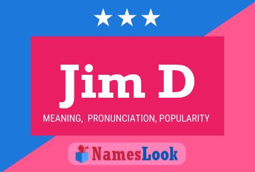 ملصق اسم Jim D