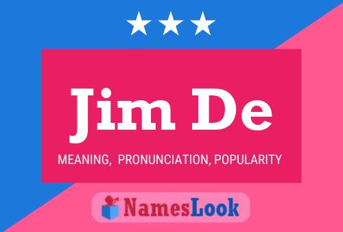 ملصق اسم Jim De