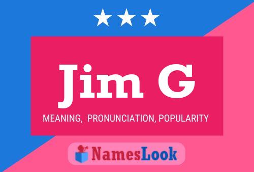 ملصق اسم Jim G