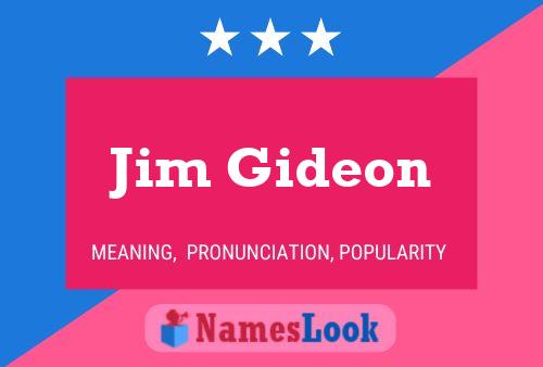 ملصق اسم Jim Gideon