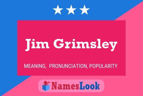 ملصق اسم Jim Grimsley