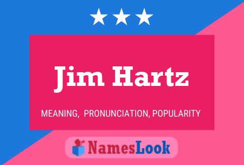 ملصق اسم Jim Hartz