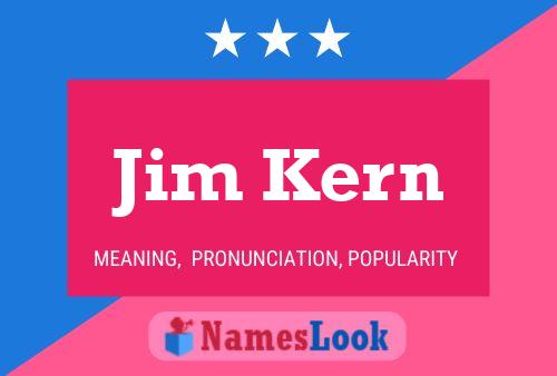 ملصق اسم Jim Kern