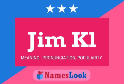 ملصق اسم Jim Kl