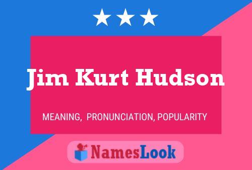 ملصق اسم Jim Kurt Hudson