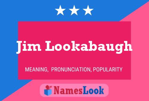 ملصق اسم Jim Lookabaugh