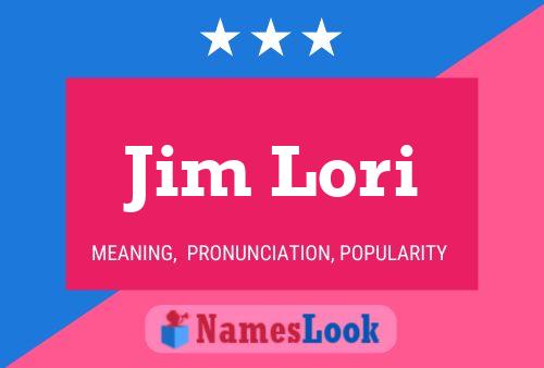 ملصق اسم Jim Lori