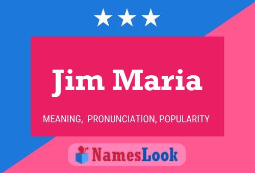 ملصق اسم Jim Maria