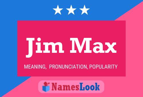 ملصق اسم Jim Max