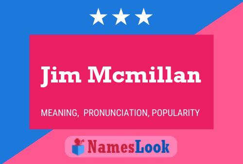 ملصق اسم Jim Mcmillan