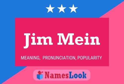 ملصق اسم Jim Mein