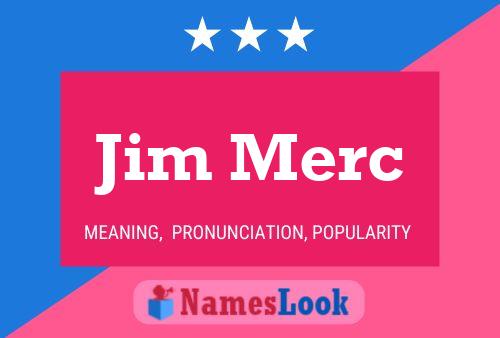 ملصق اسم Jim Merc