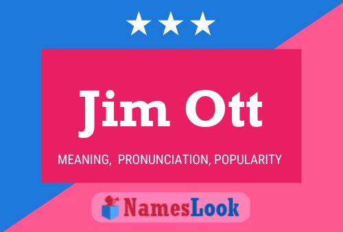 ملصق اسم Jim Ott