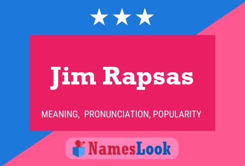 ملصق اسم Jim Rapsas