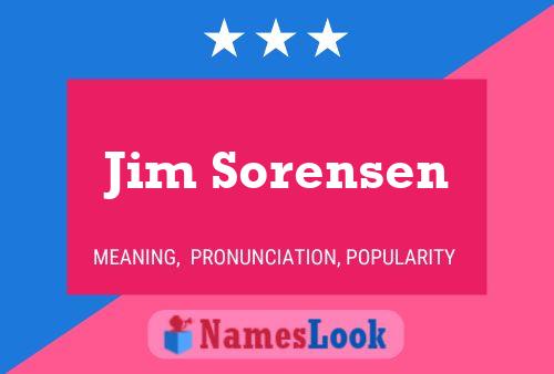 ملصق اسم Jim Sorensen