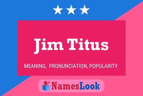 ملصق اسم Jim Titus