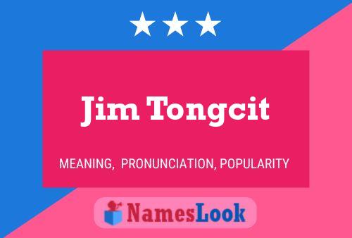 ملصق اسم Jim Tongcit