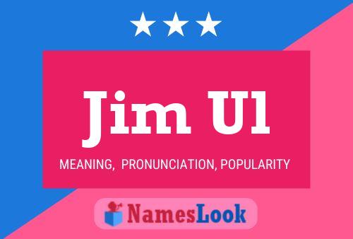 ملصق اسم Jim Ul