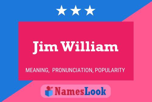 ملصق اسم Jim William