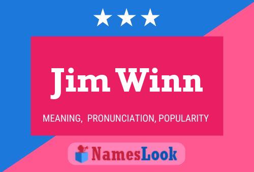 ملصق اسم Jim Winn