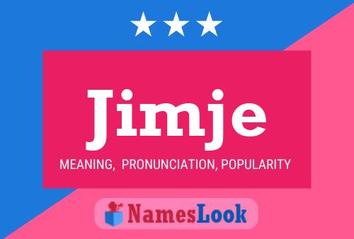 ملصق اسم Jimje