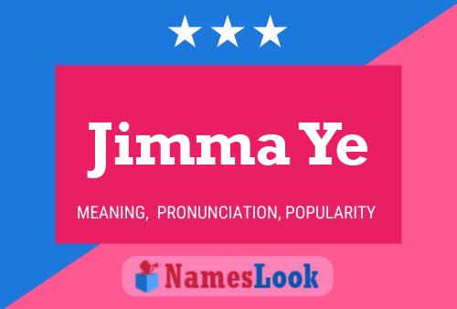 ملصق اسم Jimma Ye