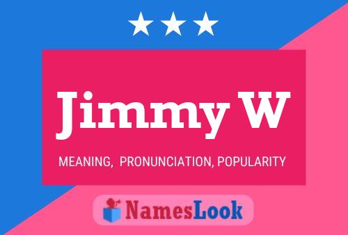 ملصق اسم Jimmy W