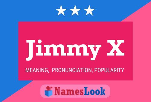 ملصق اسم Jimmy X