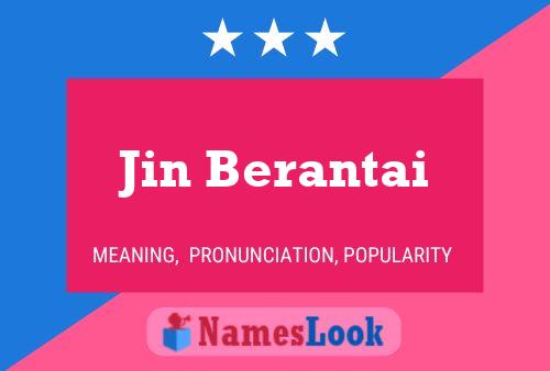 ملصق اسم Jin Berantai