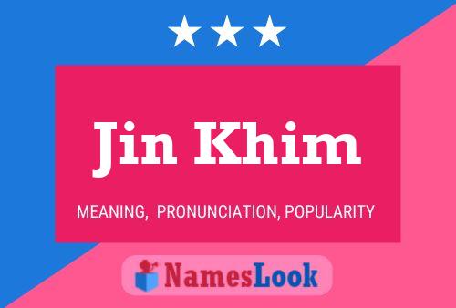 ملصق اسم Jin Khim