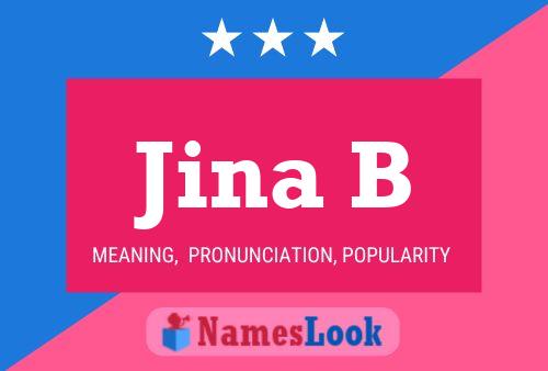 ملصق اسم Jina B