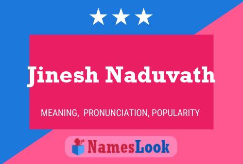 ملصق اسم Jinesh Naduvath