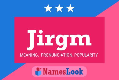 ملصق اسم Jirgm