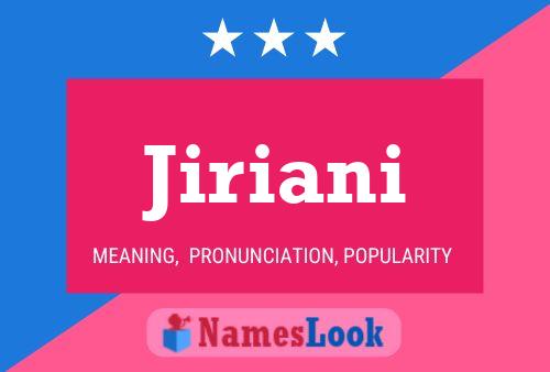 ملصق اسم Jiriani