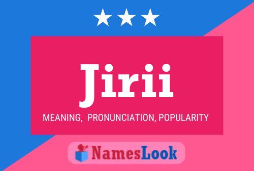 ملصق اسم Jirii