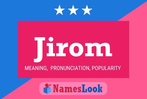 ملصق اسم Jirom