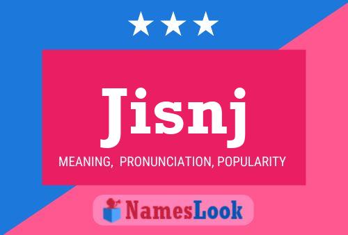 ملصق اسم Jisnj