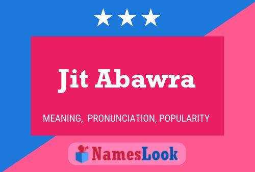 ملصق اسم Jit Abawra