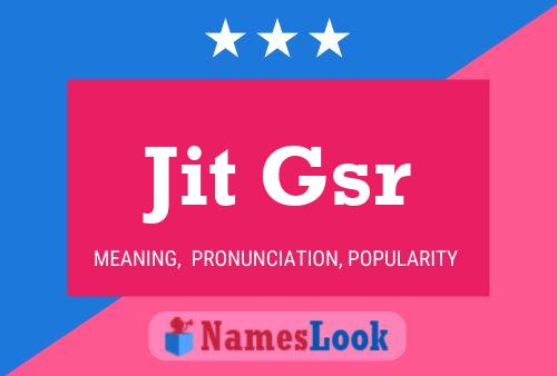 ملصق اسم Jit Gsr