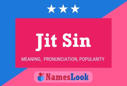 ملصق اسم Jit Sin