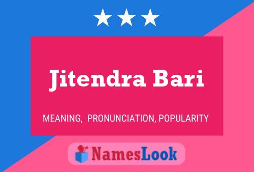 ملصق اسم Jitendra Bari