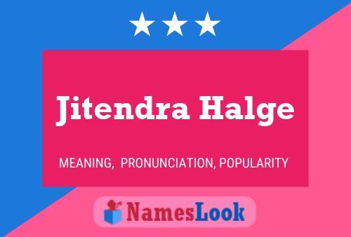 ملصق اسم Jitendra Halge