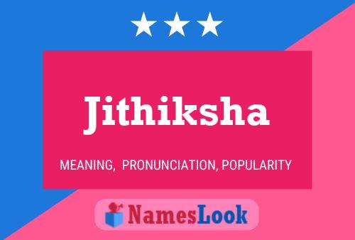 ملصق اسم Jithiksha