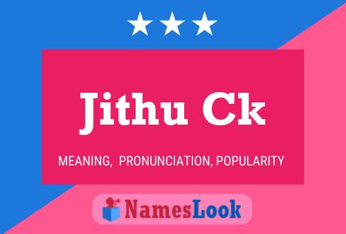 ملصق اسم Jithu Ck