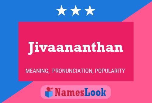 ملصق اسم Jivaananthan