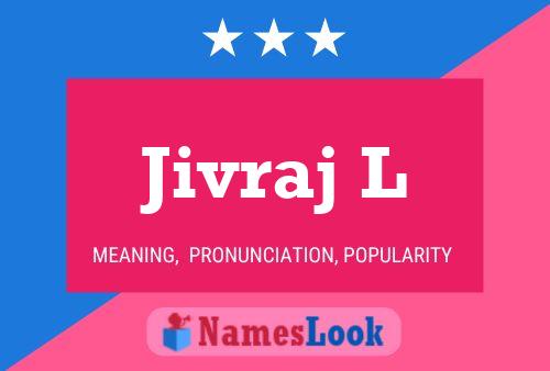 ملصق اسم Jivraj L