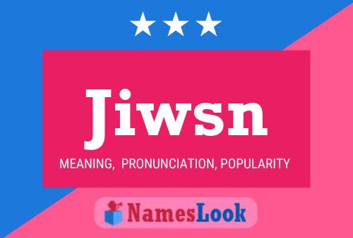 ملصق اسم Jiwsn