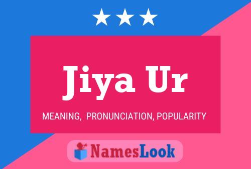 ملصق اسم Jiya Ur